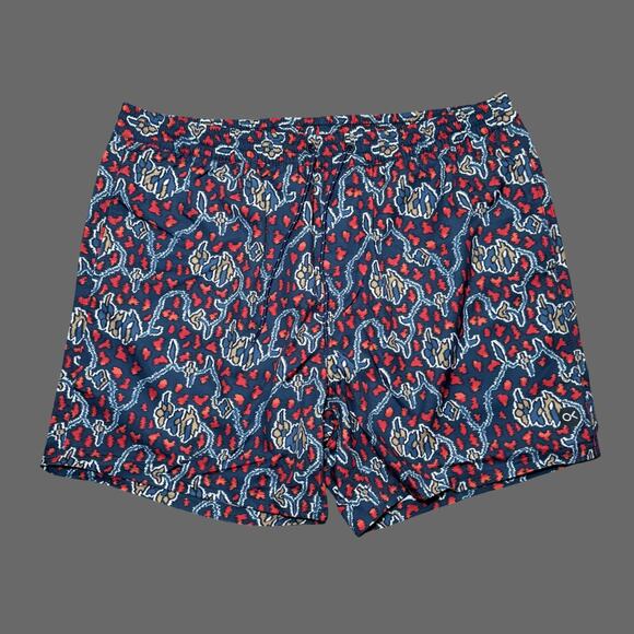 Outerknown Nomadic Volley Shorts Blue Multicolor Pattern Size L 1810054 - Picture 1 of 7